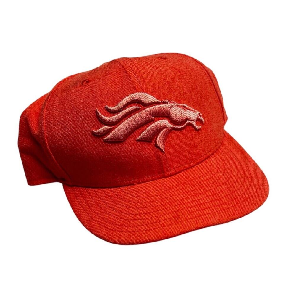 NFL Denver Broncos Embroidered Canvas Orange Hat New Era Cap OSFM